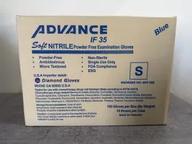 BPF-35S DIAMOND GLOVES Advance Exam Powder Nitrile
