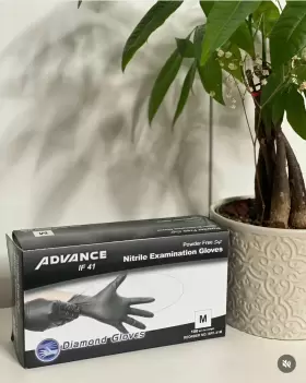 IF41 DIAMOND GLOVES Advance Nitrile Exam Examination Mil