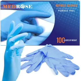 NG-S-100 DIROSE Medrose Disposable Nitrile Gloves Powder