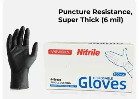 357826 DISPOSABLE GLOVE ANBOSON Mil Medical Exam Nitrile