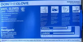 455645 DON THE GLOVE Gloves Mil Latex Food Safe #3