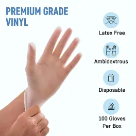 445006768753 DRE HEALTH Powder Disposable Gloves Pack Medical #2