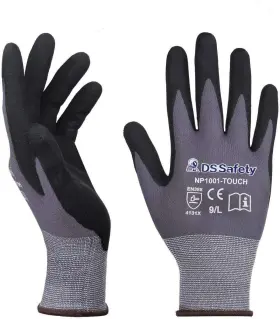 B07H4C3DVG DS SAFETY Nitrile Coated Gloves Spandex Liner
