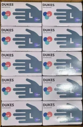 359332000204 DUKES INTERNATIONAL Nitrile Exam Gloves Powder #2