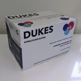 359332000204 DUKES INTERNATIONAL Nitrile Exam Gloves Powder