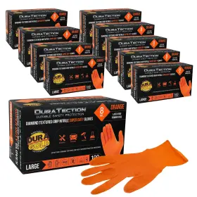 6503-LG-10BX DURA-GOLD Mil Nitrile Disposable Gloves Latex