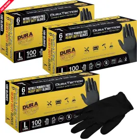 711181847444 DURA-GOLD Nitrile Disposable Gloves Mil Latex