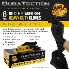 840234501788 DURA-GOLD Nitrile Disposable Gloves Box Mil Fre #2