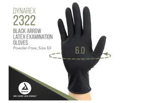 2322 DYNAREX Arrow Latex Exam Gloves Powder Box