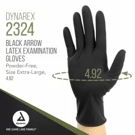 2324 DYNAREX Arrow Disposable Latex Exam Gloves Powder #2