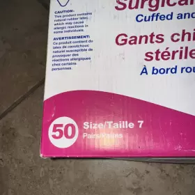 2370 DYNAREX Sterile Latex Surgical Gloves Cuffed Powder #2