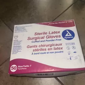 2370 DYNAREX Sterile Latex Surgical Gloves Cuffed Powder