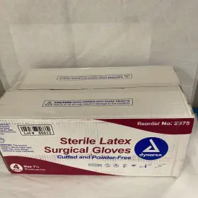 2375 DYNAREX Sterile Latex Surgical Gloves #2