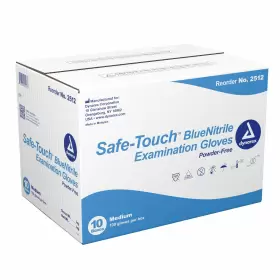 2512 DYNAREX Safe Touch Nitrile Exam Gloves Powder