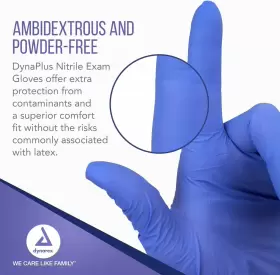 2517-2 DYNAREX Dynaplus Disposable Nitrile Exam Gloves Pack #3