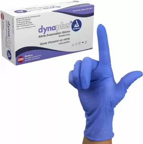 2517-2 DYNAREX Dynaplus Disposable Nitrile Exam Gloves Pack