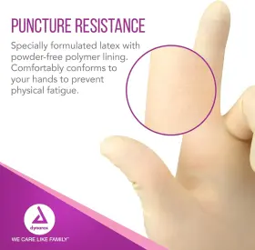 313054523570 DYNAREX Sterile Latex Surgical Gloves Powder Pro #3