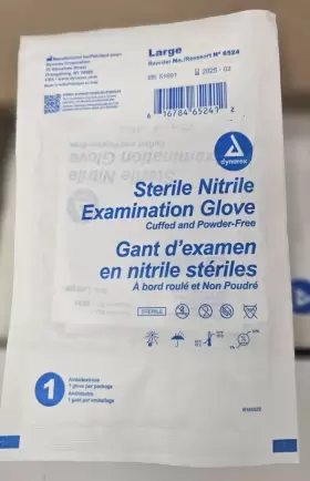 51691 DYNAREX Sterile Nitrile Surgical Gloves Powder Box #2