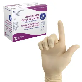 616784236025 DYNAREX Sterile Disposable Latex Surgical Gloves