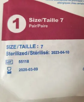 616784237510 DYNAREX Sterile Latex Surgical Gloves #3
