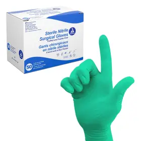 6535-BX DYNAREX Sterile Nitrile Surgical Gloves Medical Mil