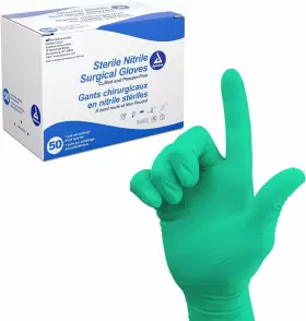 6536-BX DYNAREX Sterile Nitrile Surgical Gloves Powder