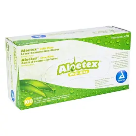 6716 DYNAREX Aloetex Latex Examination Gloves Aloe Box