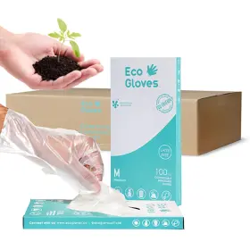 427063156025 ECO GLOVES Plantbased Compostable Ecofriendly