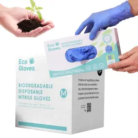 427063156407 ECO GLOVES Biodegradable Nitrile Disposable