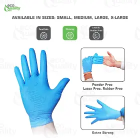 313034327334 ECO QUALITY INC Ecoquality Nitrile Exam Gloves #3