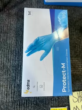 E1E38021E01AH EDMA Synthetic Nitrile Exam Gloves Powder