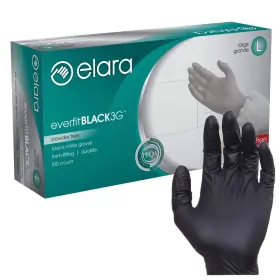 847212006372 ELARA Nitrile Disposable Gloves Mil Powder