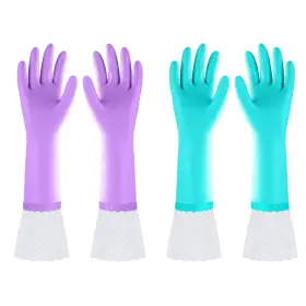 619660647052 ELGOOD Dishwashing Cleaning Gloves Latex Cuff