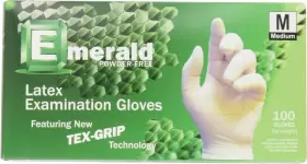 5992-B EMERALD Powder Latex Medical Gloves Box
