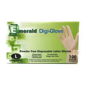 Lglcp EMERALD Powder Latex Gloves Disposable Cleaning Food