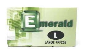 604539001868 EMERALD Digi Gloves Powder Disposable Latex #3