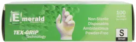 604539400074 EMERALD Powder Latex Medical Gloves Box #2