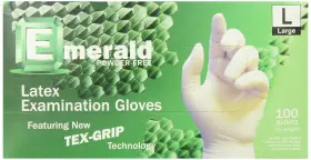 604539400098 EMERALD Powder Latex Medical Gloves Box #2