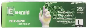 604539400098 EMERALD Powder Latex Medical Gloves Box #3
