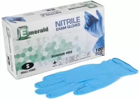 EN501 EMERALD Nitrile Exam Gloves Medical Powder Latex #2