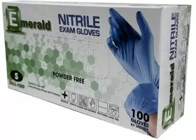 EN501 EMERALD Nitrile Exam Gloves Medical Powder Latex