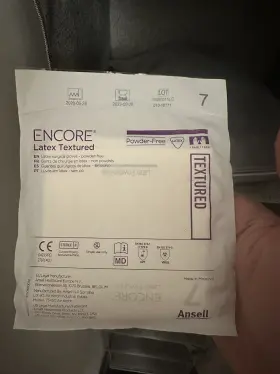7823PF ENCORE Latex Surgical Gloves #3