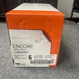 5787001 ENCORE LATEX MICRO Surgical Glove Standard Cuff Box