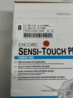 7826PF ENCORE SENSI-TOUCH PF Latex Surgical Gloves #2