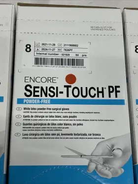 7826PF ENCORE SENSI-TOUCH PF Latex Surgical Gloves #3