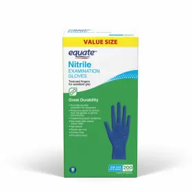 WAL4245V1 EQUATE Nitrile Exam Gloves