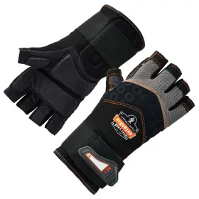 B07DWHFRX1 ERGODYNE Proflex Impact Gloves Padded Palm Half