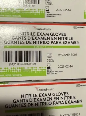 8856NMB ESTEEM STRETCH Cardinal Nitrile Exam Glove Box