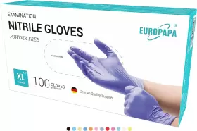 696594679410 EUROPAPA Nitrile Examination Gloves Pack
