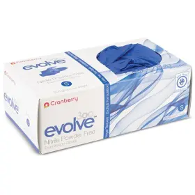 GLV-MLPF-LAR-300 EVOLVE Cranberry Nitrile Gloves Powder